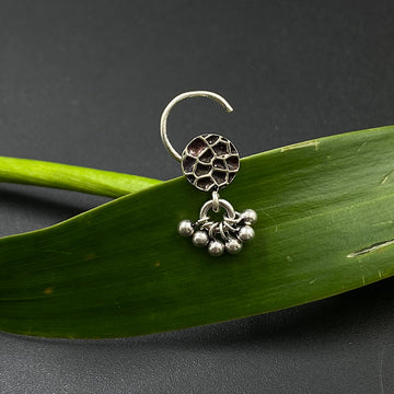 Abstract Hammered Nose Pin